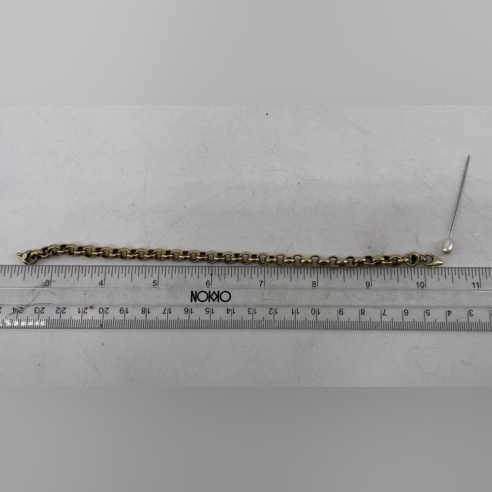 Women's Gold Chain Link Bracelet - Polished Finish - Picture 3 of 5